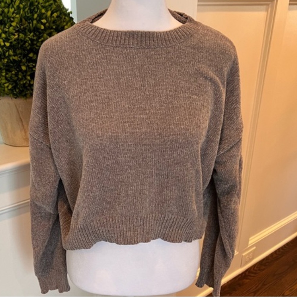 SHORE brand taupe sweater